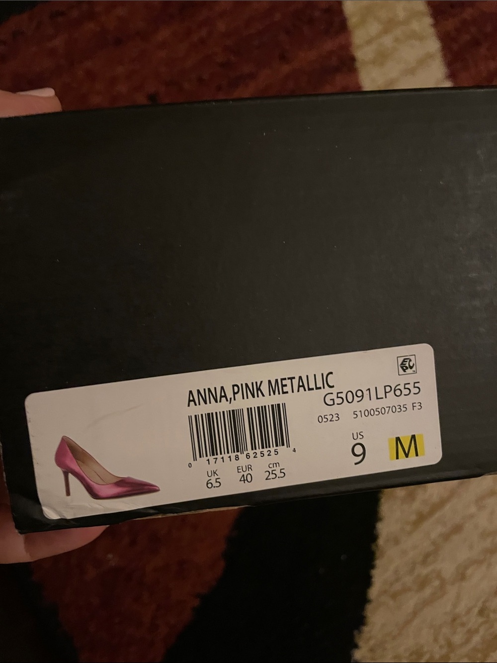 NWT Naturalizer Metallic Fuchsia Pointed Pump - Picture 5 of 7